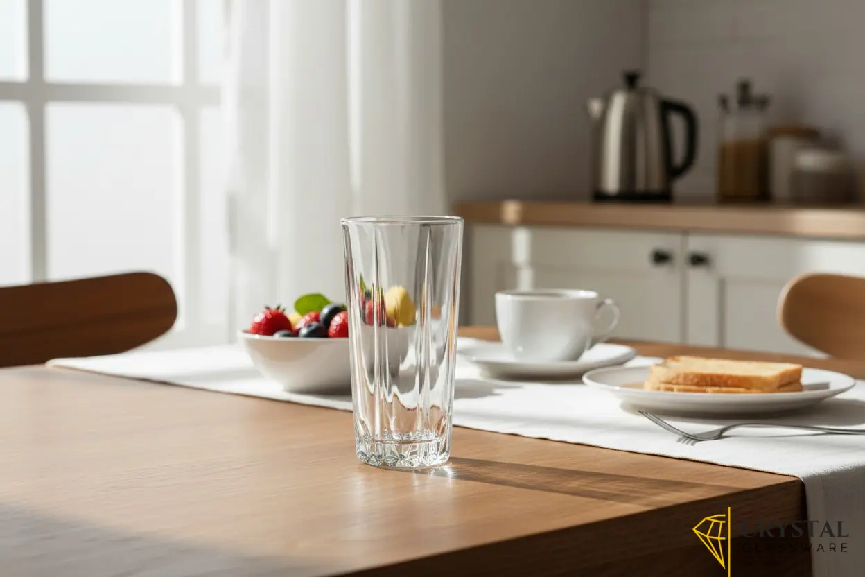 Delisoga glassware set includes six glass tumblers designed 